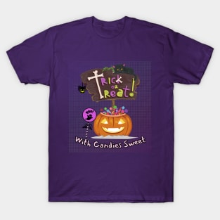 Halloween Delights: 'Trick or Treat' Tee T-Shirt